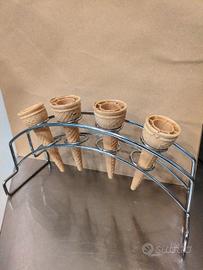 portaconi da banco in acciaio 