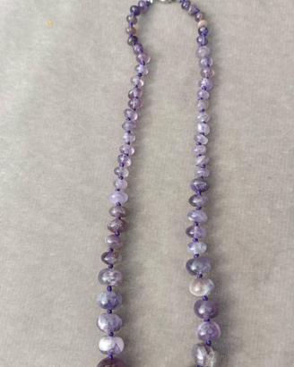 collana in ametista naturale 