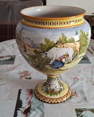 Vaso ceramica siciliana diam. 34 cm