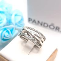 Anello originale pandora fascia di zinconi 54