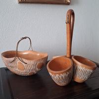 Aldo Tura, per Macabo, cesto e portafrutta, design