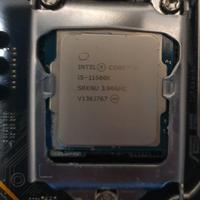 CPU intel I5 11600K scheda madre e dissipatore