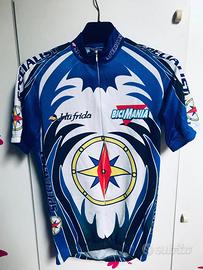 Maglia ciclismo BICIMANIA blu frida TAGLIA S