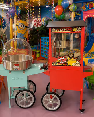 Attrezzature Dolciarie Pop Corn e Zucchero Filato