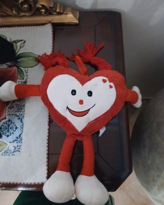 Simpatico Peluche a forma di Cuore Sorridente