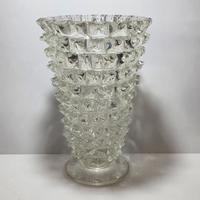 Vaso in vetro di Murano rostrato stile Barovier