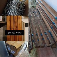 Kit per comporre panca in legno