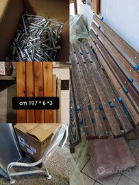 Kit per comporre panca in legno