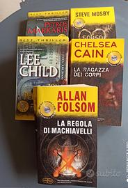 SET 5 romanzi gialli / thriller usati