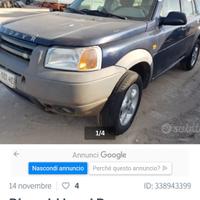 ricambi land rover freelander anno 2000