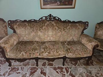 Salotto d'epoca anni '30/'40 - Divano, 2 poltrone