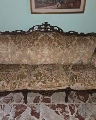Salotto d'epoca anni '30/'40 - Divano, 2 poltrone