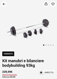 Kit pesi decathlon