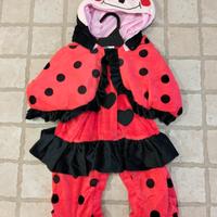 Costume carnevale coccinella, taglia 6 mesi