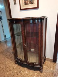 Vetrina classica in legno anni 40/50