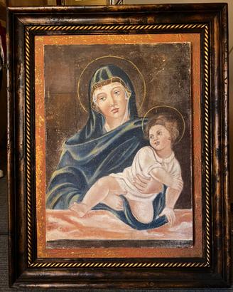 Bronz Art affresco Madonna con bambino