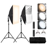 Kit di Illuminazione Softbox  3000-6500 K 700 mm