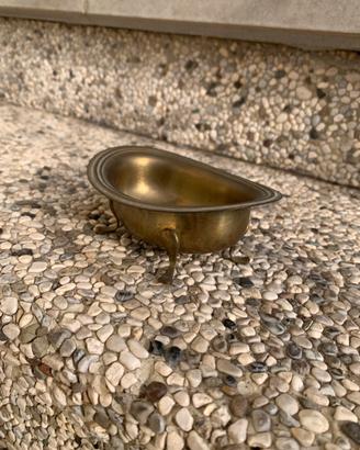 Posacenere portamonete ottone vintage