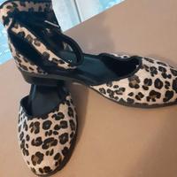 Ballerine mary jane leopardate 42 nuove