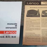 Manuale istruzioni Piatto giradischi Lenco B52 B55
