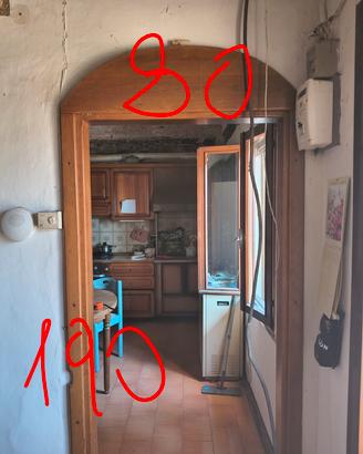 finta porta, solo cornice. in legno massello 