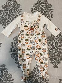 Salopette + maglietta maniche lunghe Prenatal