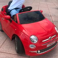 Auto elettrica per bambini fiat 500 new rossa