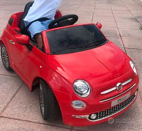Auto elettrica per bambini fiat 500 new rossa