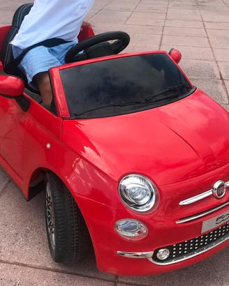 Auto elettrica per bambini fiat 500 new rossa