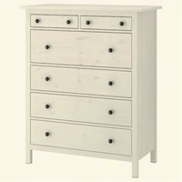cassettiera HEMNES IKEA 6 cassetti bianca