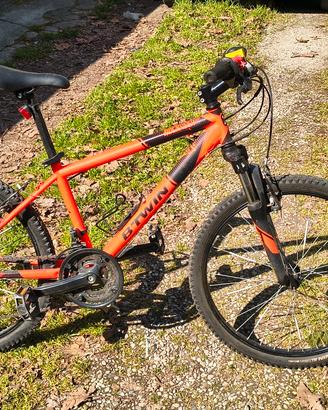 bicicletta B'TWIN Rockrider 340 Arancione tg 24