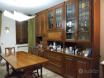 Mobile Sala marrone, Tavolo 14 posti, 6 sedie