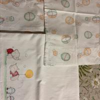 Lenzuola coordinate per lettino