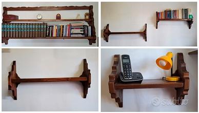 Mensole in legno massiccio stile rustico