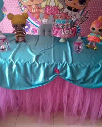 Copri tavolo in tulle per feste