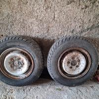coppia ruote furgone 185.75.14 come nuove 