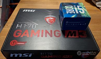 MSI H170 Gaming M3 + i5 6600 FULL BOX