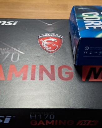 MSI H170 Gaming M3 + i5 6600 FULL BOX