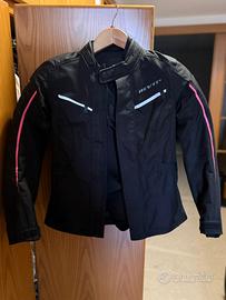 Giubbino Moto Rev’it donna nero/rosa, giubbotto