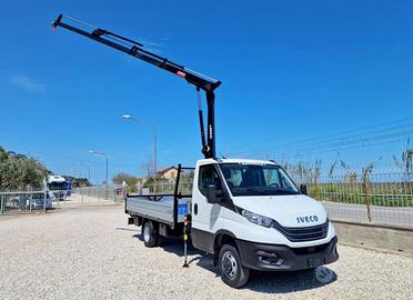 IVECO DAILY 35C16 EURO 6e NUOVO GRU 12m CASSONE