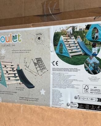 Parco giochi Soulet in legno con scivolo NUOVO