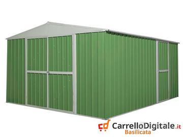 Box prefabbricato in acciaio 360x430m verde chiaro