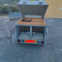 Carrello rimorchio chiuso multiuso