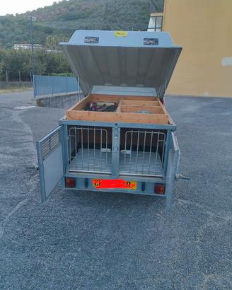 Carrello rimorchio chiuso multiuso