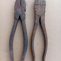 pinze in ferro antico vintage 2 pz