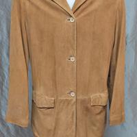 Giacca donna scamosciata vera pelle taglia 50