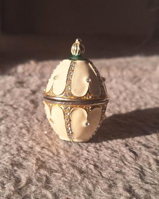 Uovo tipo Fabergé "Atlas" - Portagioie da Collezio
