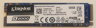 Kingston A2000 NVMe SSD M.2 500GB PCIe 3.0