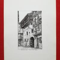 Stampa litografata Romagnano S.(No) via L. Bianchi