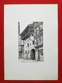 Stampa litografata Romagnano S.(No) via L. Bianchi